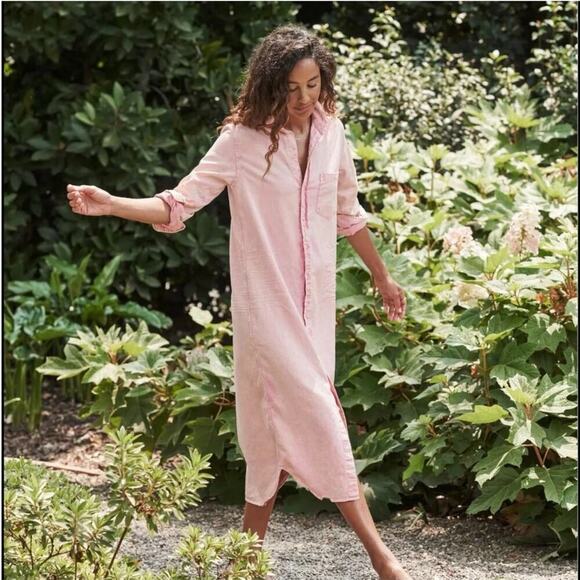 Frank & Eileen Famous Denim Rory Dress In Rose Quartz Size XS Maxi - Picture 1 of 16